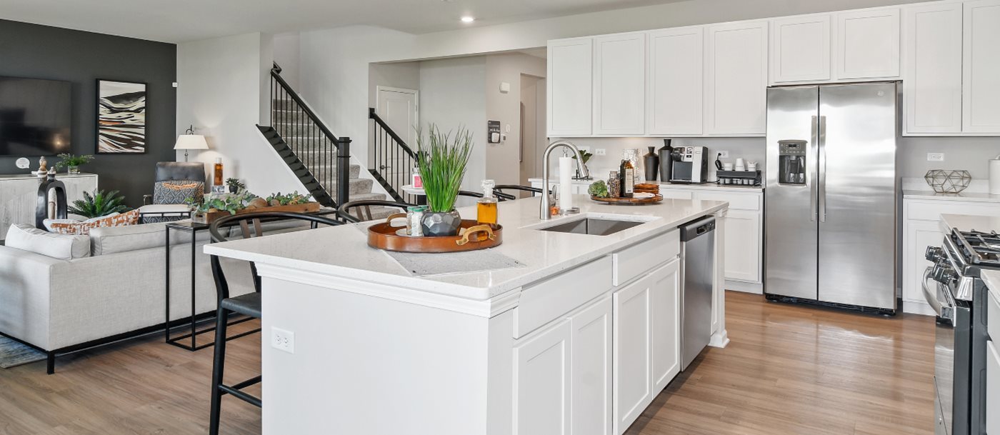 16249 Longcommon Lane Plainfield, IL 60586 - Photo 5 of 27 a kitchen with appliances cabinets and a sink