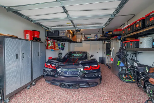 a view of parking garage