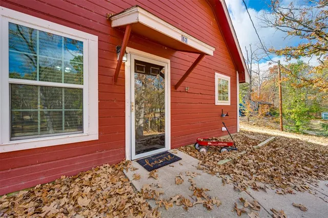 a front view of a house