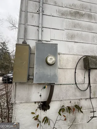 a view of wooden fence