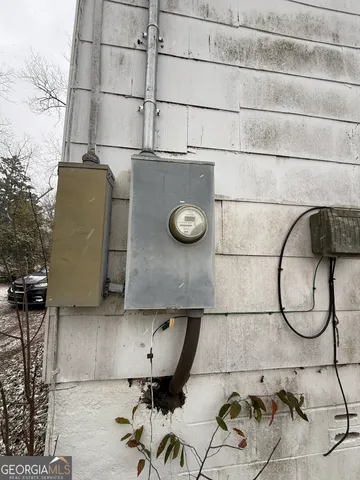a view of wooden fence