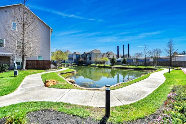 a view of a house with a lake view