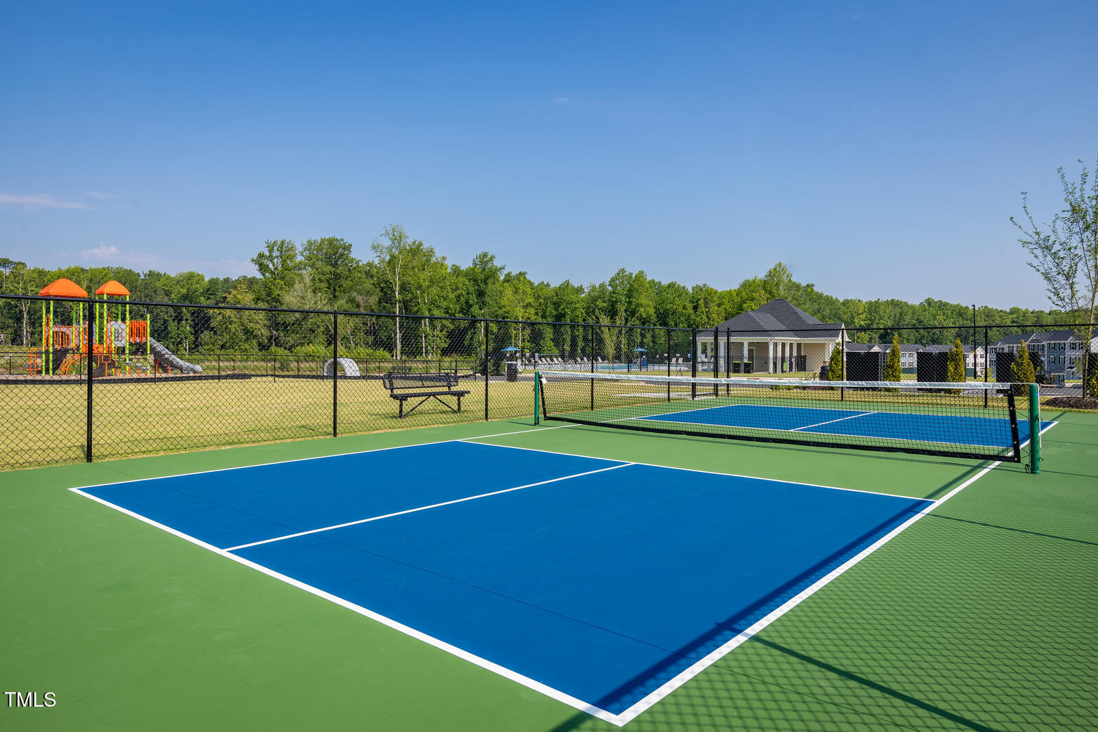 616 Impala Wendell, NC 27591 - Photo 21 of 22 a view of tennis court with houses