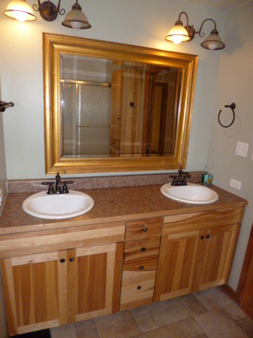 809 St Andrews Drive Crete, IL 60417 - Photo 10 of 24 a bathroom with a sink and a mirror