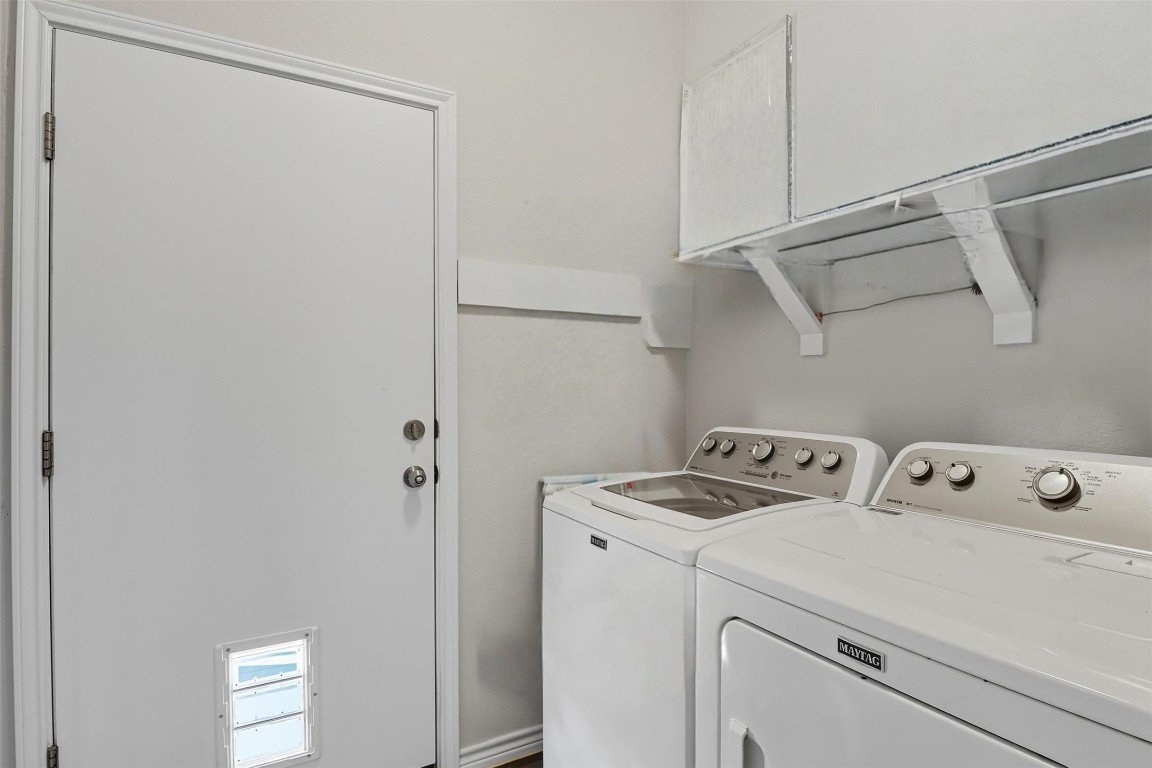 113 Rio Vista Road Burnet, TX 78611 - Photo 27 of 28 Washroom with washer and dryer