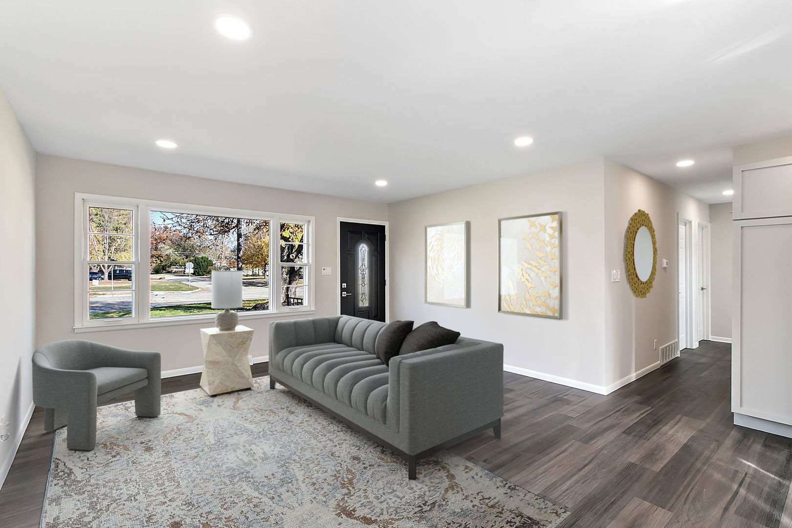 23519 West Renwick Road Plainfield, IL 60586 - Photo 2 of 22 a living room with furniture and a large window