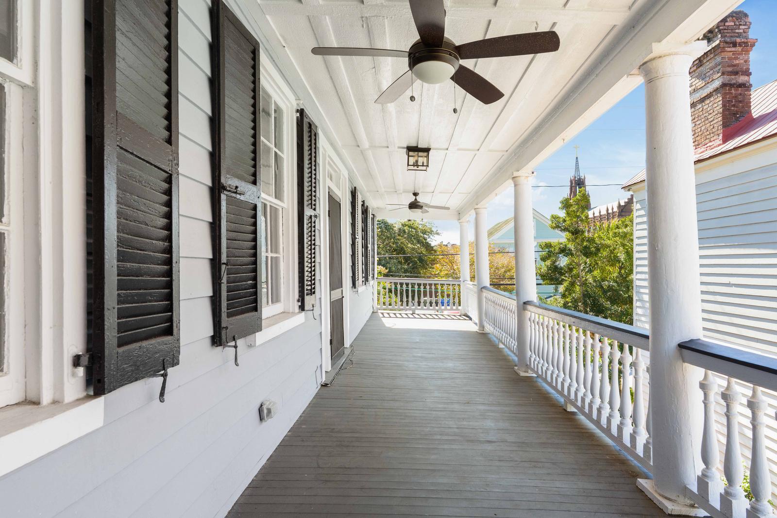 100 Queen Street Charleston, SC 29401 - Photo 48 of 58 Second Floor Porch