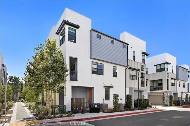 a front view of a building