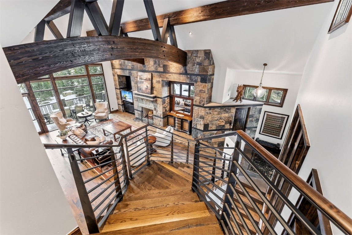 111 Brooks Snider Road Breckenridge, CO 80424 - Photo 15 of 44 a view of a dining room with furniture wooden floor and window