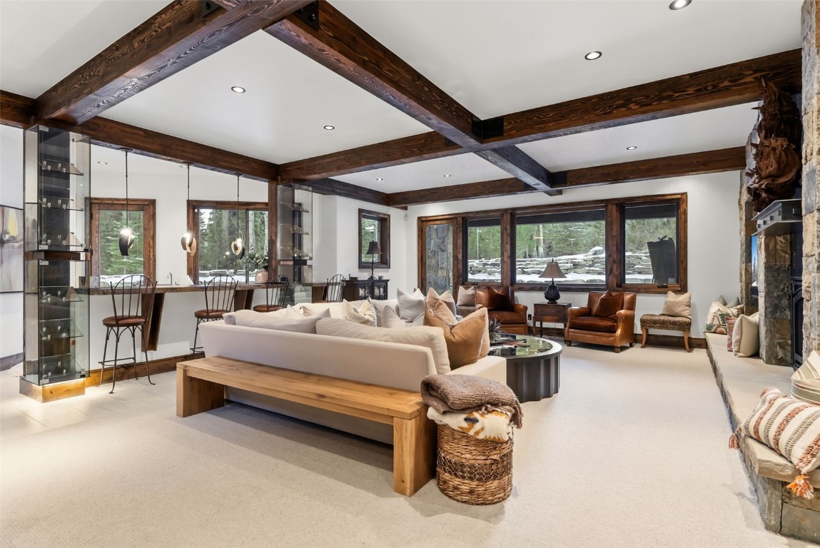 111 Brooks Snider Road Breckenridge, CO 80424 - Photo 37 of 44 a living room with furniture and a large window