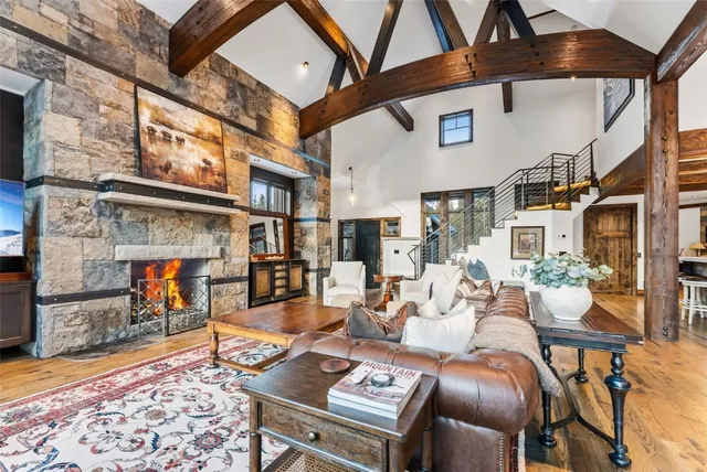 a outdoor living space with patio furniture