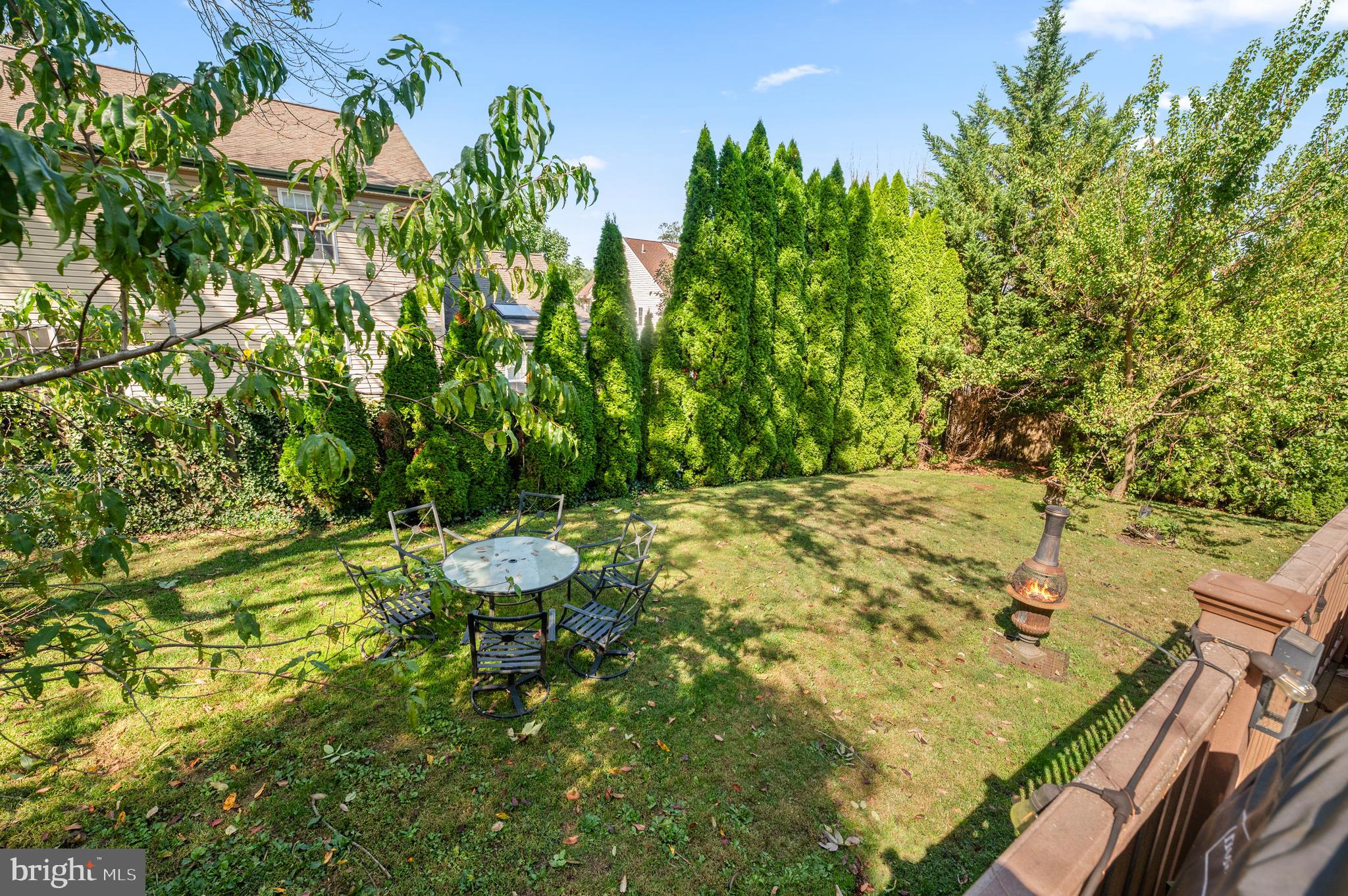 210 Main Street Newtown Square, PA 19073 - Photo 42 of 43 a view of a backyard with plants and a lake view