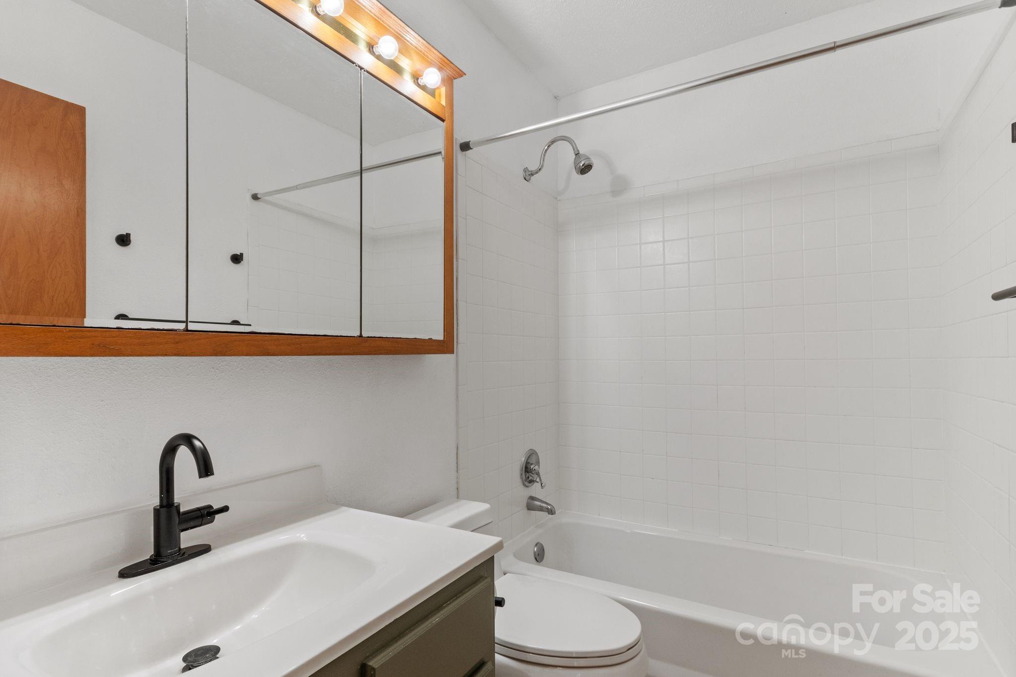 14 South Ridge Place Arden, NC 28704 - Photo 17 of 32 a bathroom with a sink a toilet and a bathtub