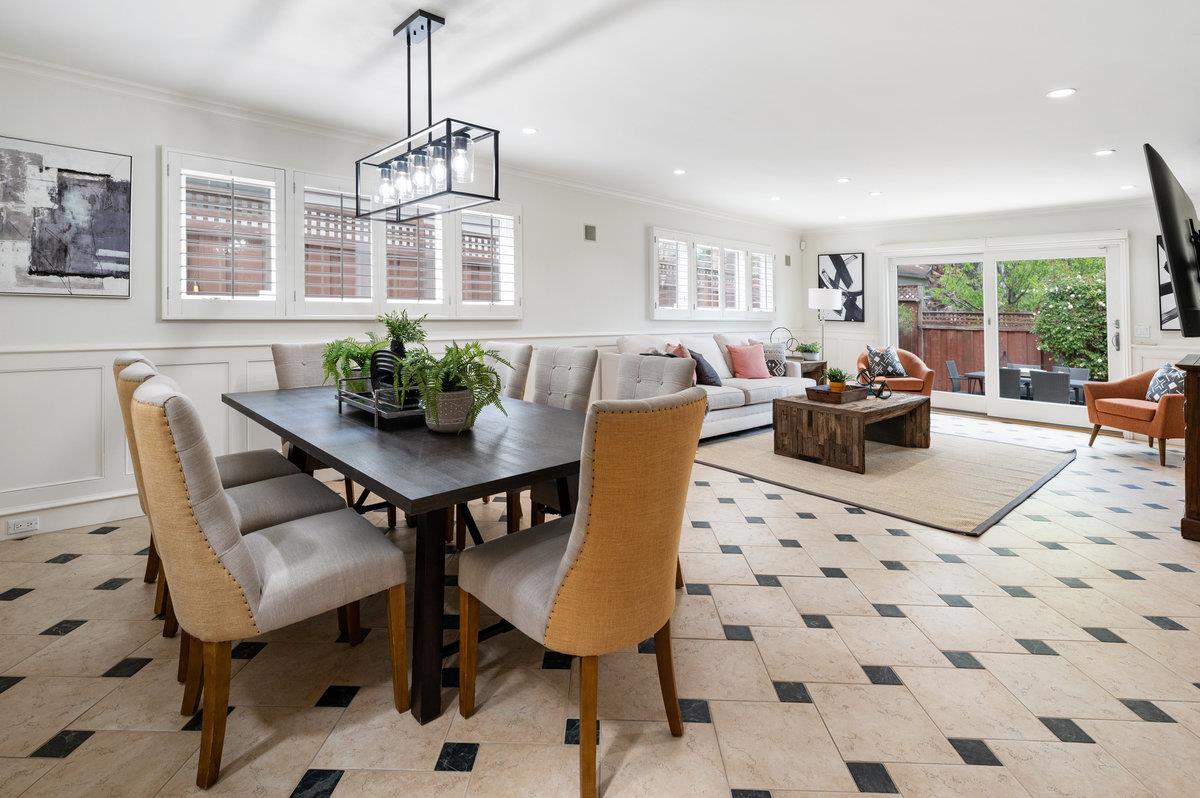 3524 Michael Drive San Mateo, CA 94403 - Photo 11 of 39 a view of a dining room with furniture window and outside view