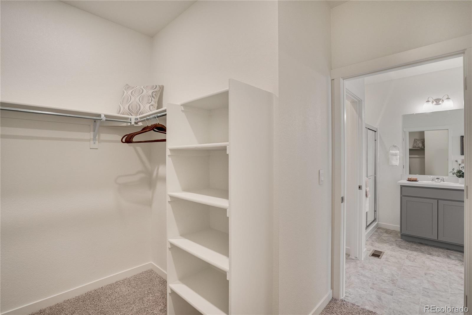 622 Sawyers Pond Drive Severance, CO 80550 - Photo 18 of 25 a view of walk in closet with empty racks