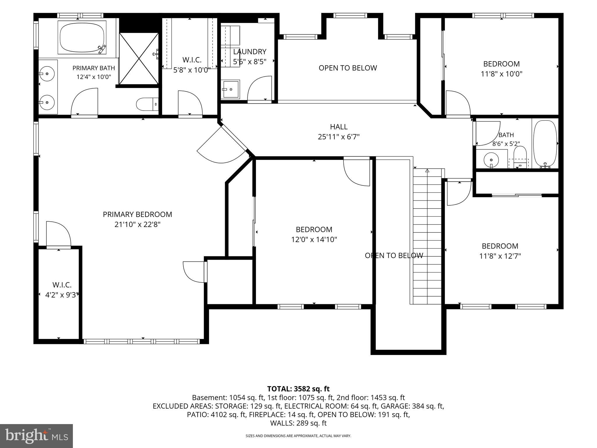 1438 Moonshadow Road Bel Air, MD 21015 - Photo 80 of 81 Upper Level Floor Plan