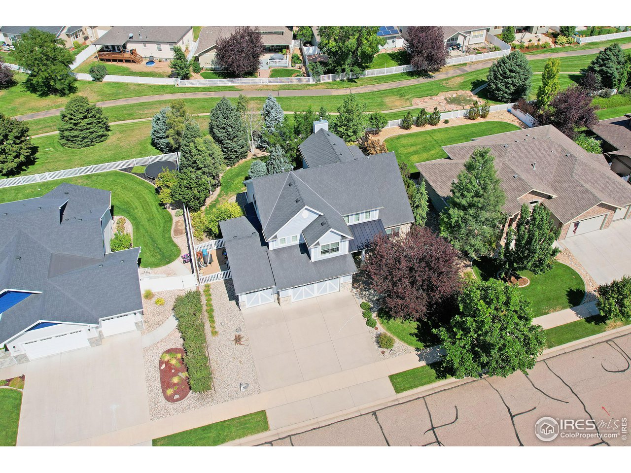 6801 West 34th St Road Greeley, CO 80634 - Photo 39 of 40 an aerial view of a house with a garden view