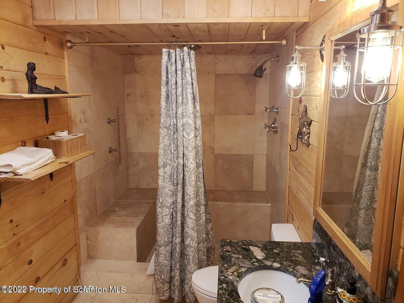 105 Collins Avenue Shavertown, PA 18708 - Photo 47 of 53 a bathroom with a sink a toilet and shower