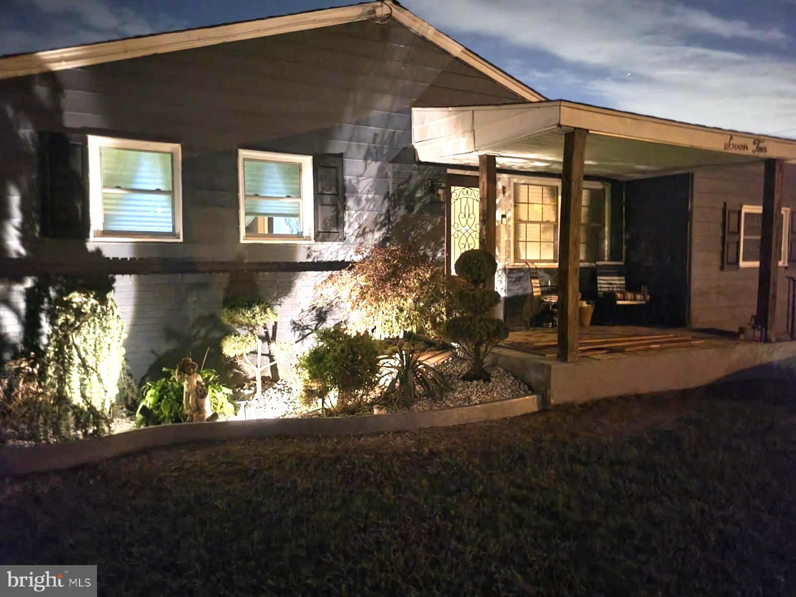 a front view of a house