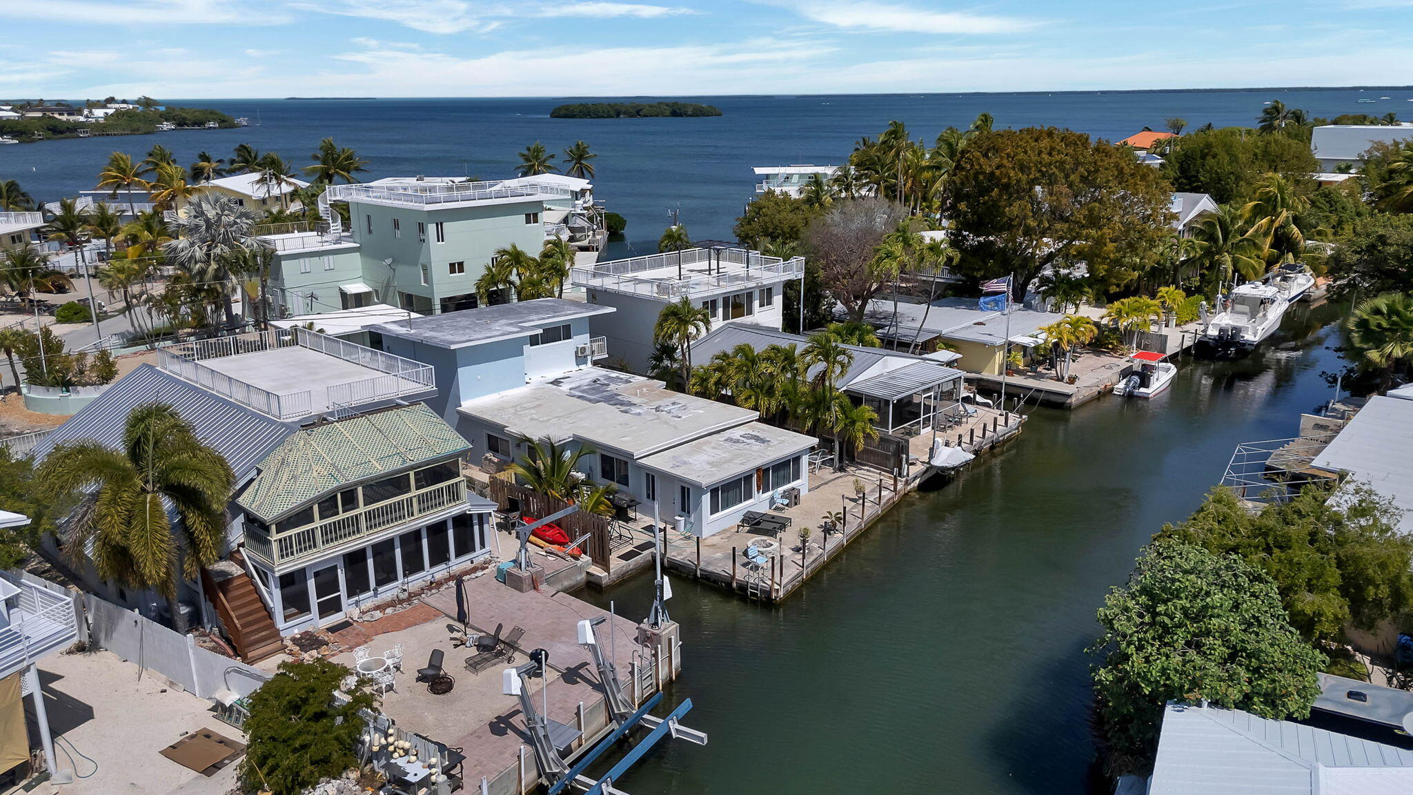 108 Long Ben Drive Key Largo, FL 33037 - Photo 5 of 43 an aerial view of a house with a lake view