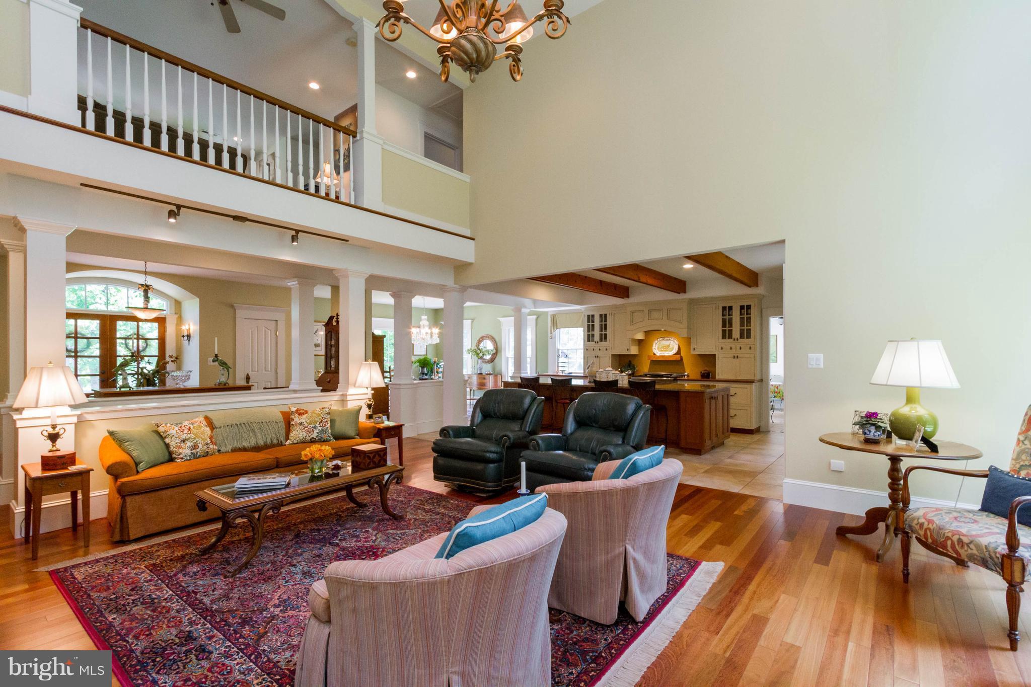 4109 Goldmine Road Goldvein, VA 22720 - Photo 18 of 30 Open Family Room with columns
