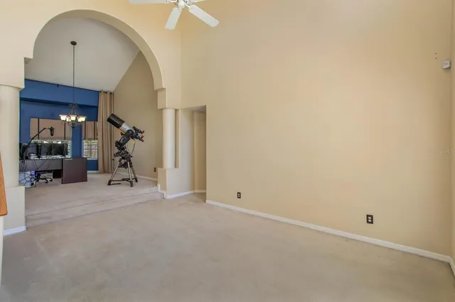 a view of a livingroom with furniture