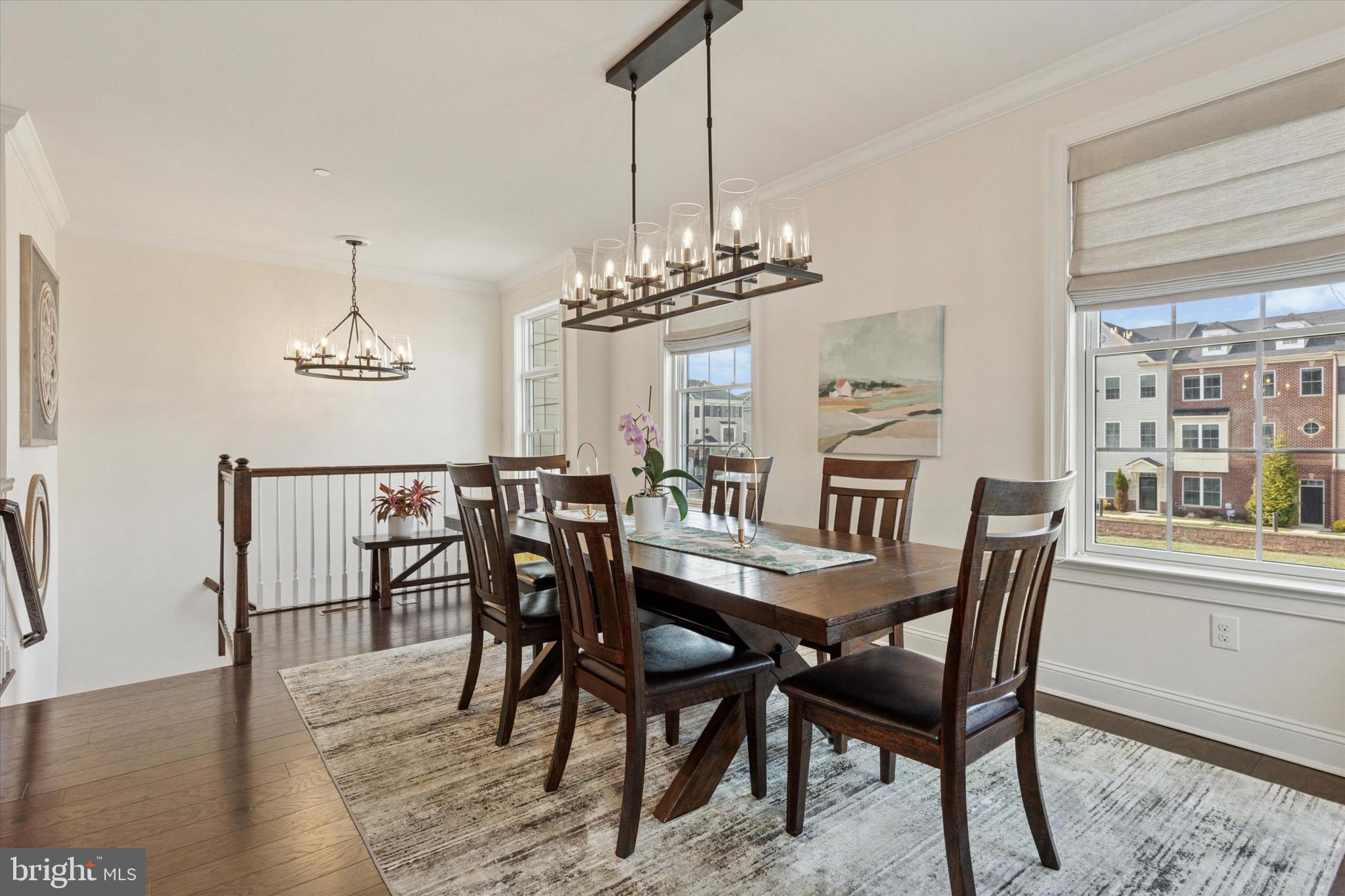 34 Parkview Cir. Wayne, PA 19087 - Photo 13 of 55 a dining room with furniture a chandelier and wooden floor