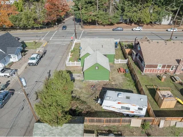 an aerial view of multiple house