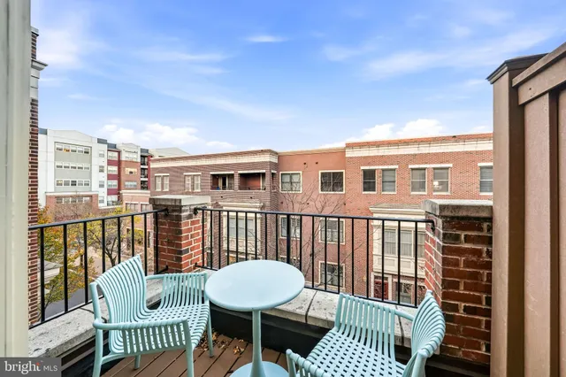 a view of a chair in the balcony