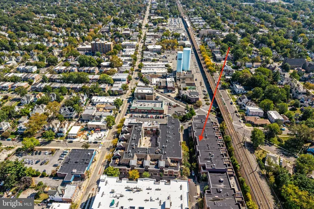 an aerial view of a city