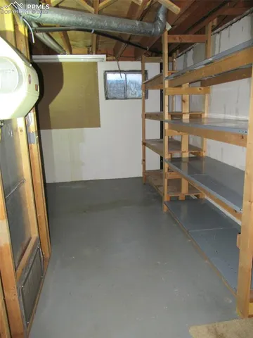 a view of storage and utility room