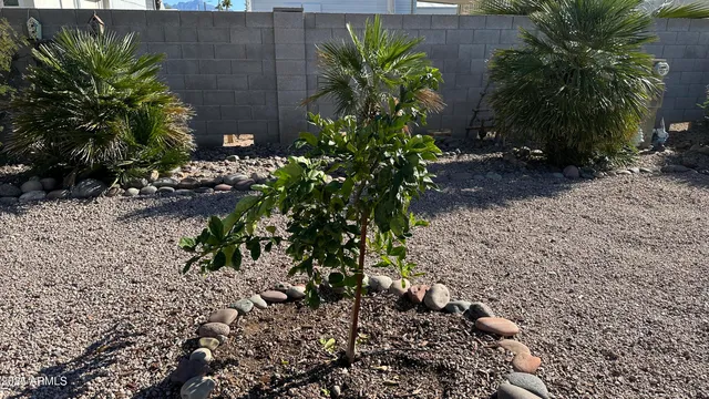 a view of a porch with furniture