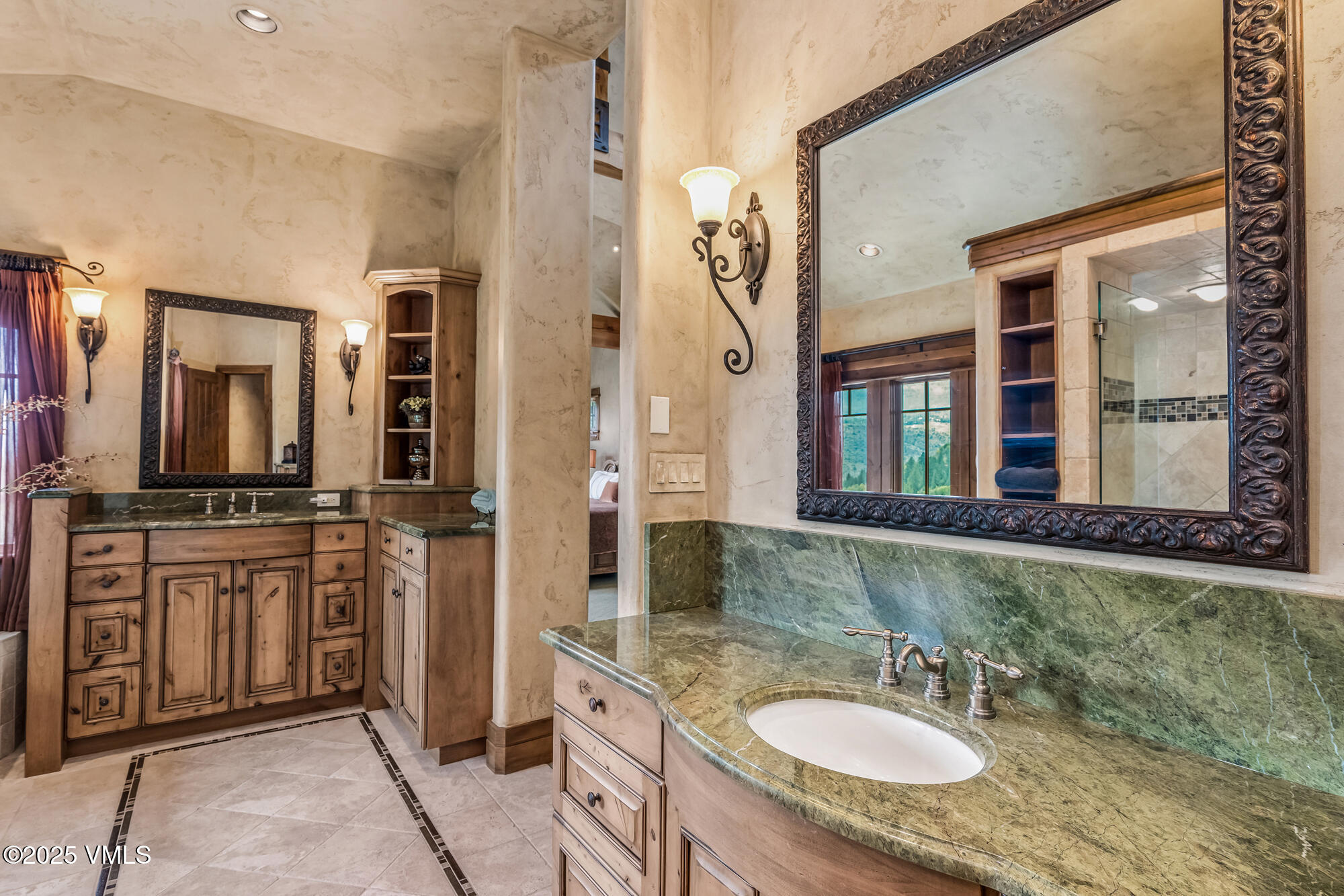 135 Andorra Road Edwards, CO 81632 - Photo 22 of 82 a bathroom with a granite countertop sink and a mirror