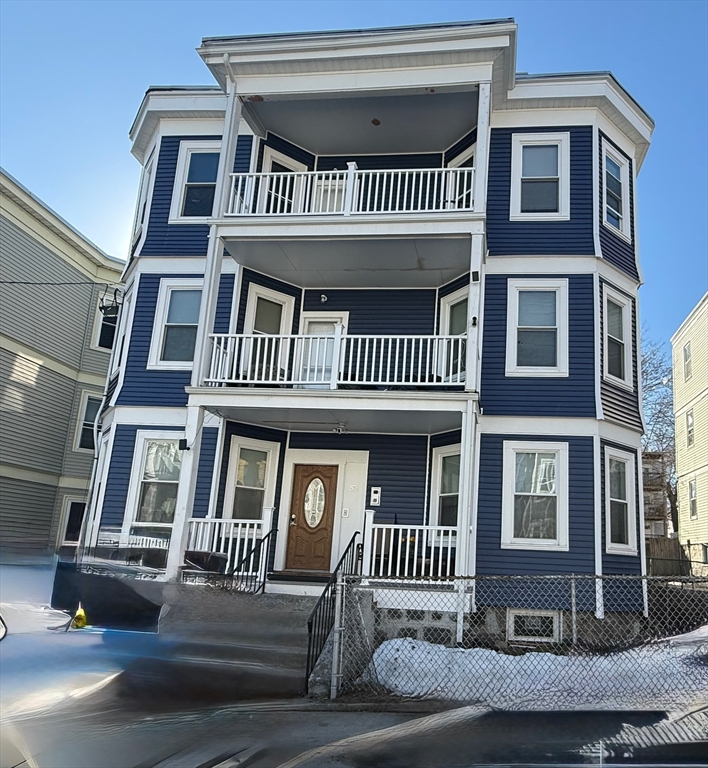 a front view of a house