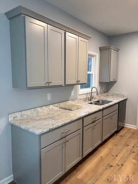 5461 Bear Creek Road Rustburg, VA 24588 - Photo 11 of 27 a bathroom with a granite countertop sink and a vanity