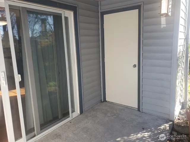 a view of front door