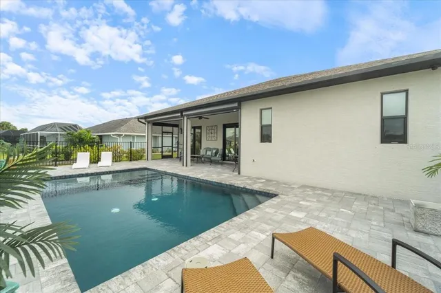 an empty room that has a window in it