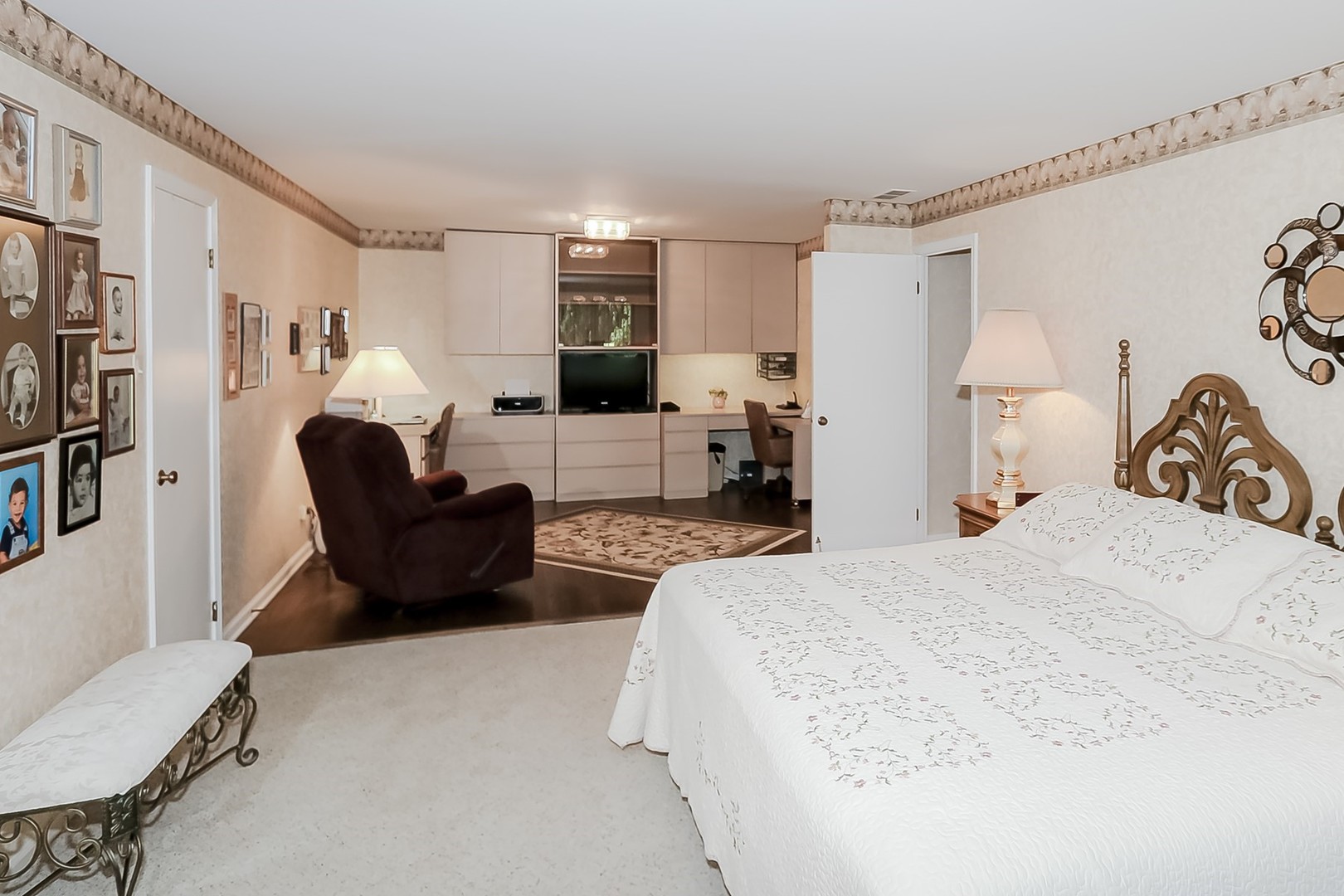 1175 Lake Cook Road, Unit 409 Northbrook, IL 60062 - Photo 15 of 27 a bedroom with a bed couch and a window