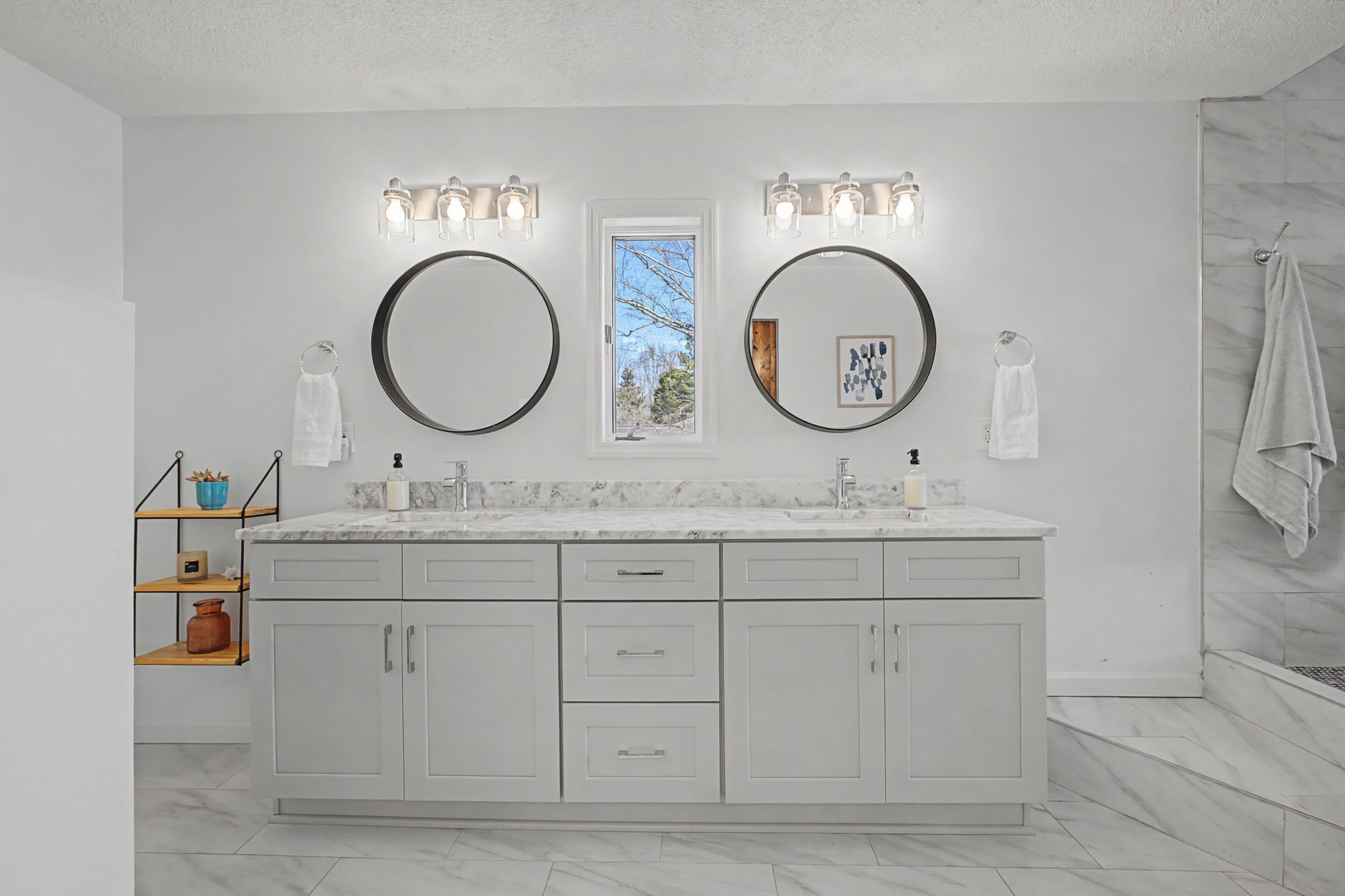 1601 Damron Road Estill Springs, TN 37330 - Photo 19 of 51 a bathroom with double vanity sink and a mirror