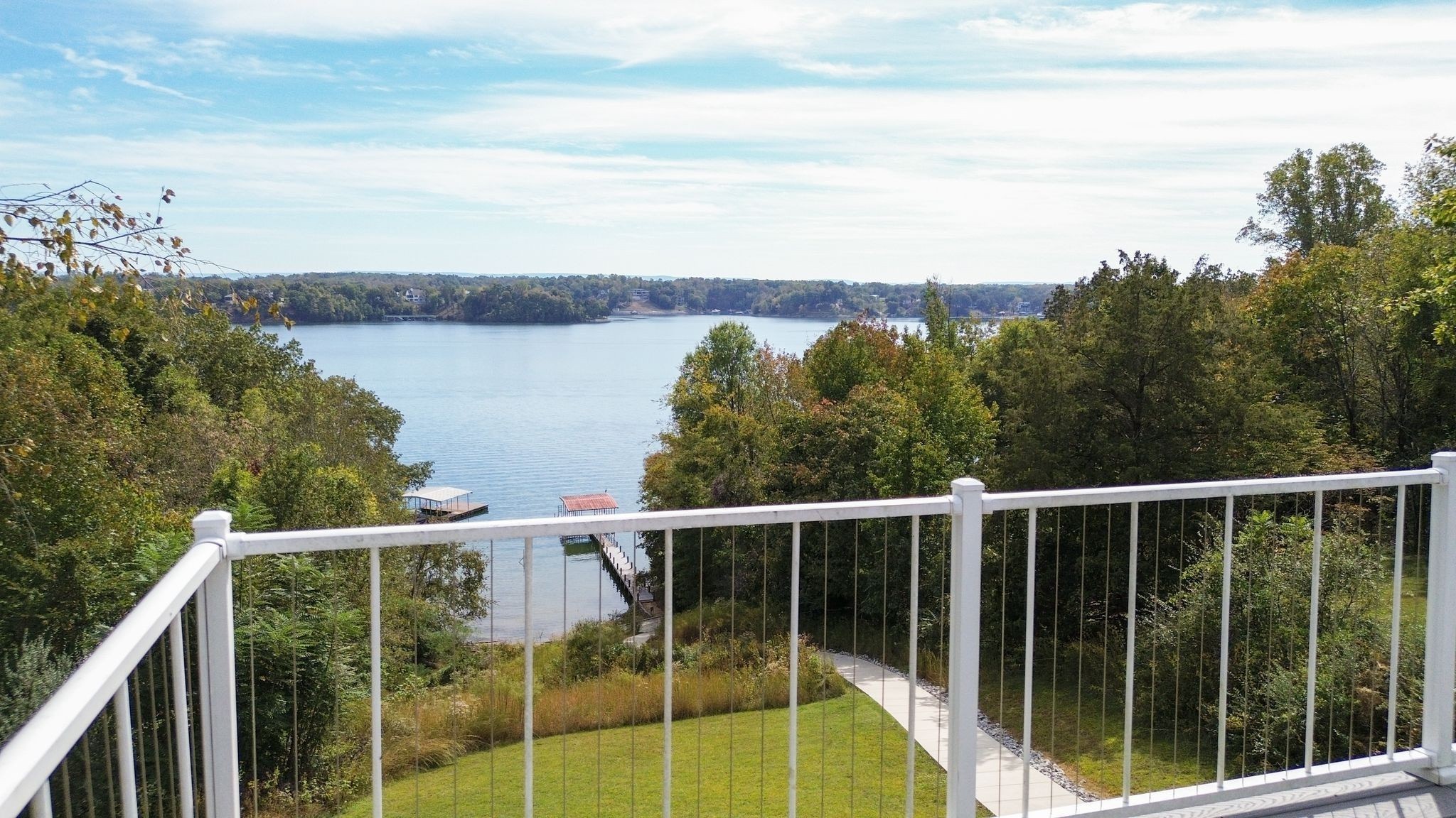 1601 Damron Road Estill Springs, TN 37330 - Photo 26 of 51 a view of a balcony with lake view and mountain view
