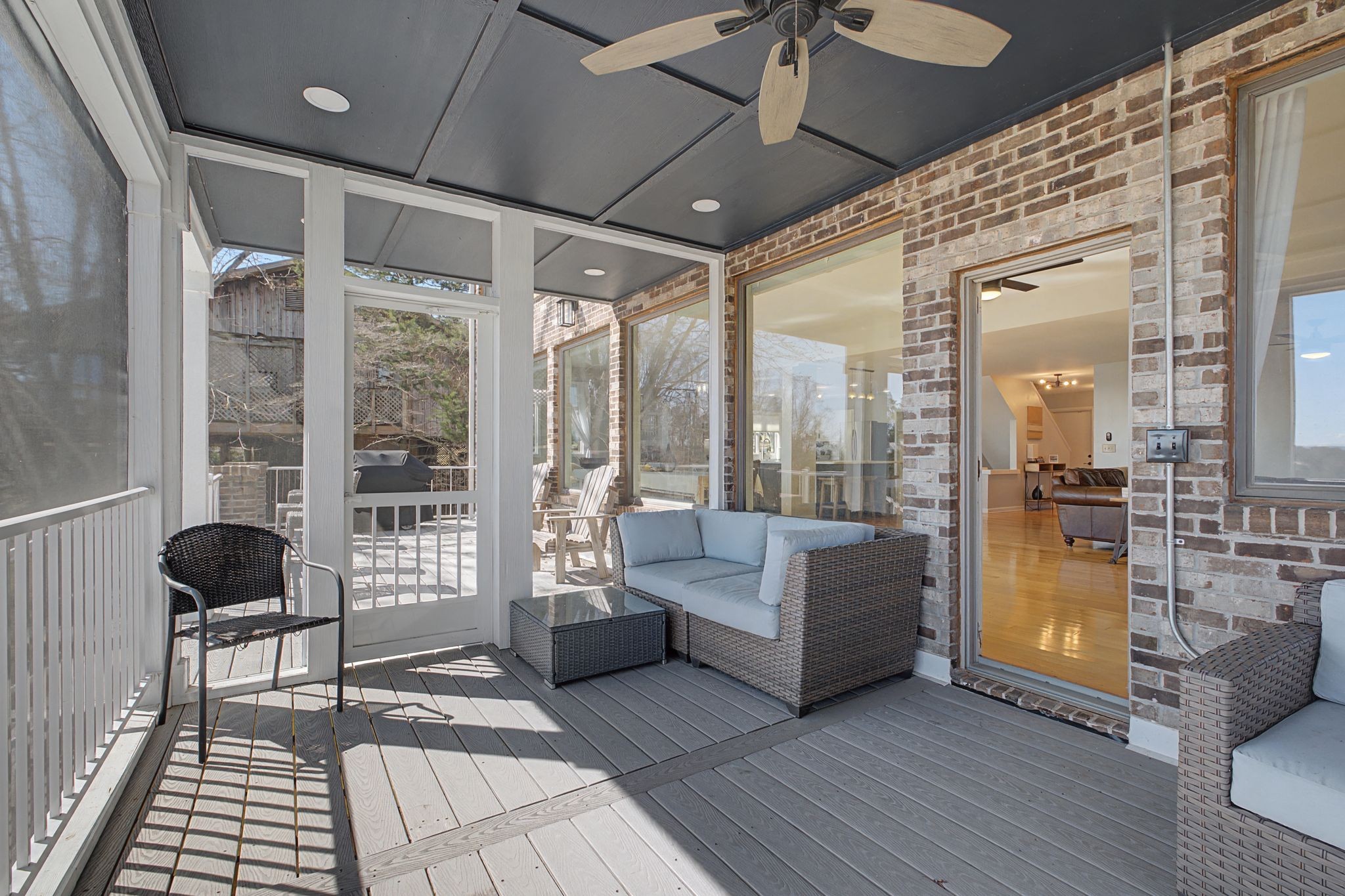 1601 Damron Road Estill Springs, TN 37330 - Photo 6 of 59 a living room with furniture and a floor to ceiling window