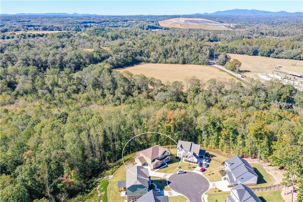 8555 Scenic Ridge Way Ball Ground, GA 30107 - Photo 67 of 74 a view of a balcony with a table and chairs