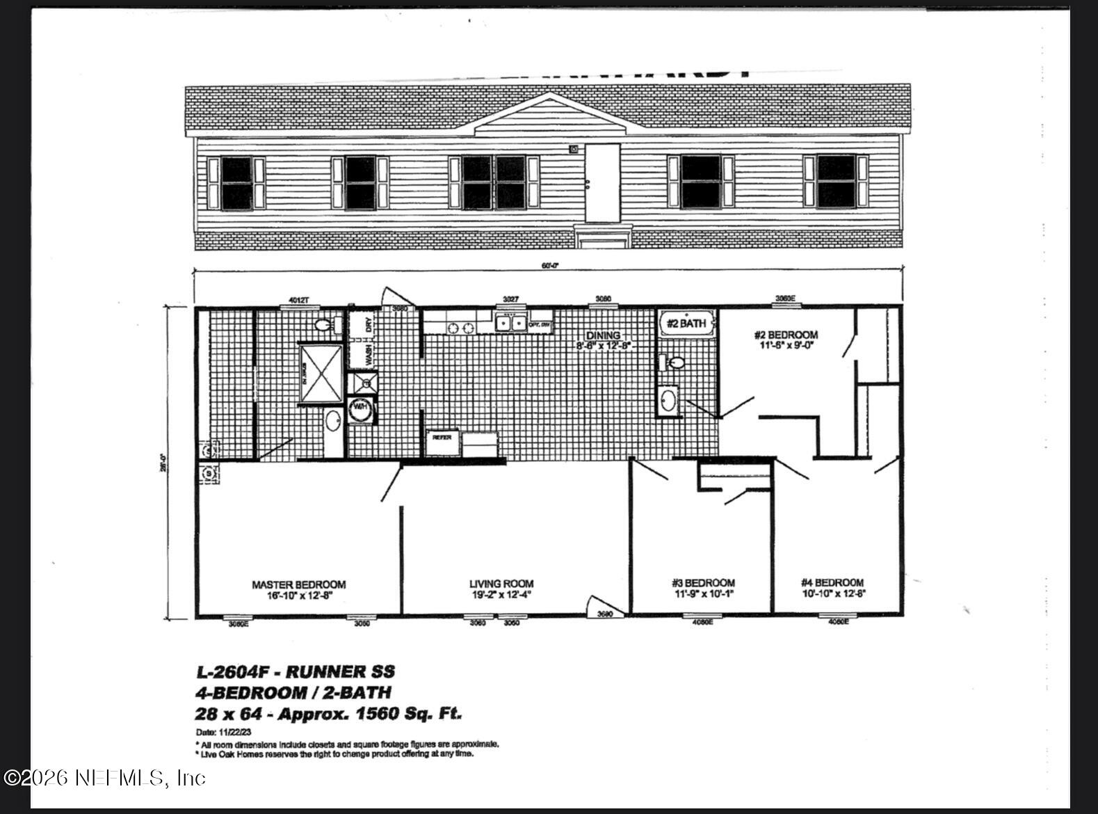 22517 Baxter Grade Road Sanderson, FL 32087 - Photo 28 of 28 a picture of a floor plan