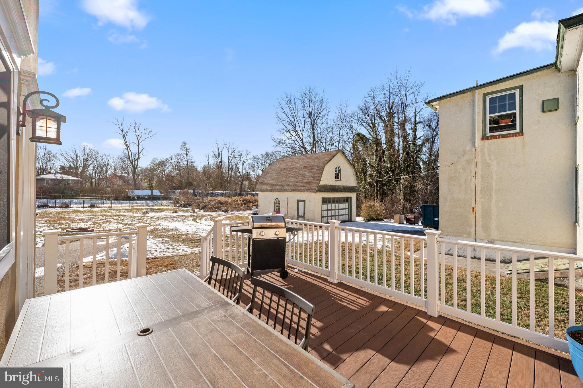 186 Conestoga Road Wayne, PA 19087 - Photo 3 of 33 Back Patio Overlooking Radnor Trail