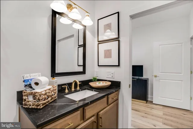 a view of lake with mountain