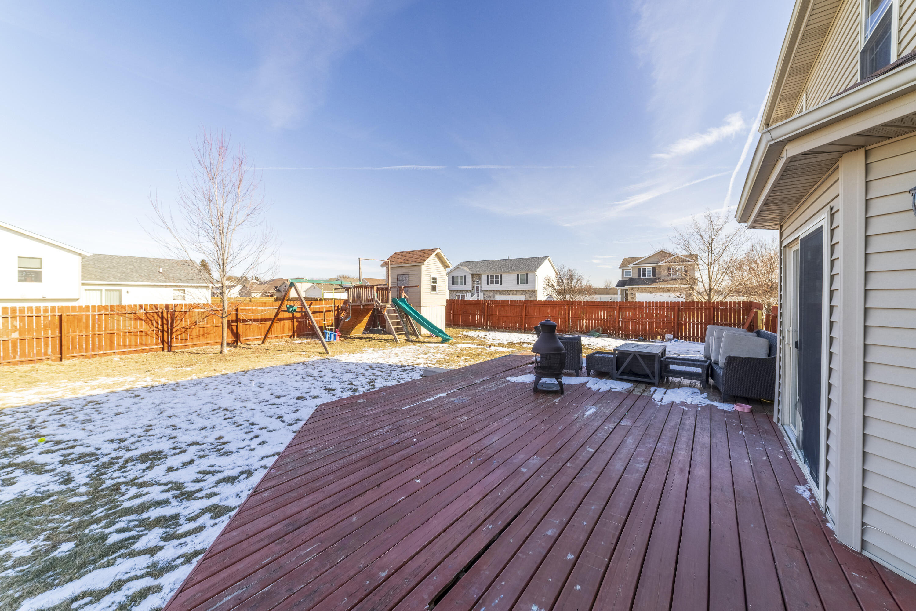 704 Coach Light Lane Lowell, IN 46356 - Photo 29 of 34 a view of a swimming pool with a lounge chair