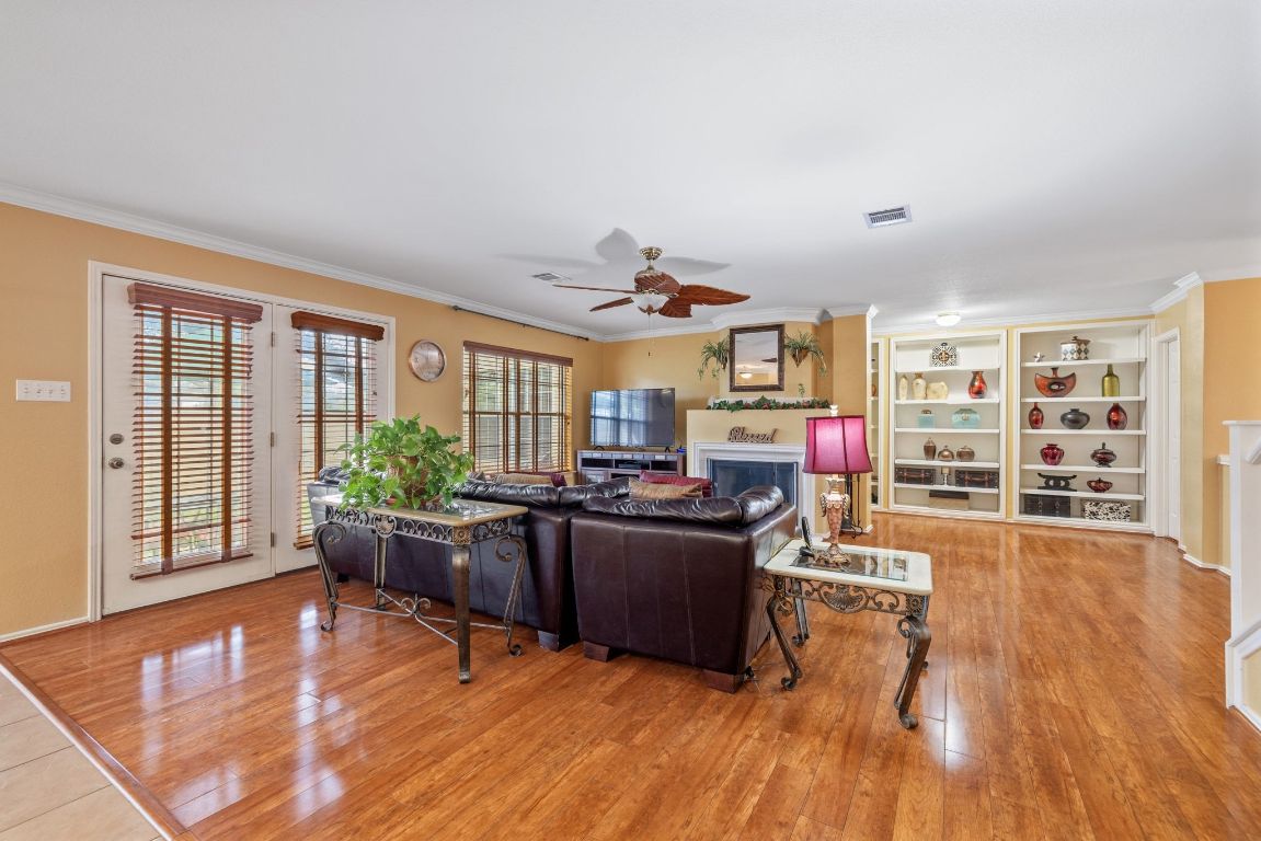2210 Rachel Ridge Cedar Park, TX 78613 - Photo 11 of 40 a living room with furniture and a wooden floor