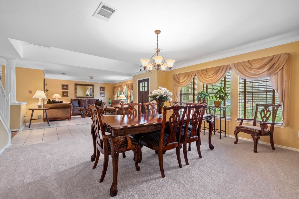 2210 Rachel Ridge Cedar Park, TX 78613 - Photo 7 of 40 a view of a dining room with furniture window and outside view