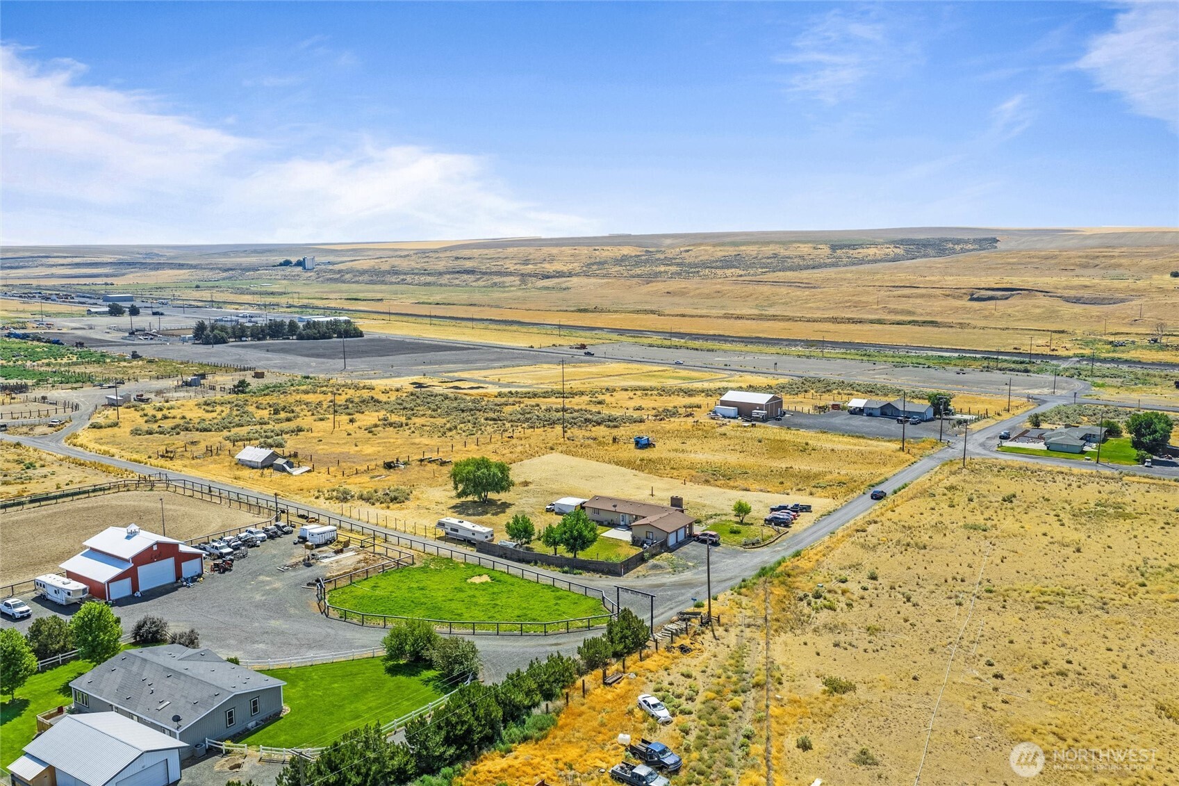 a view of an ocean and beach