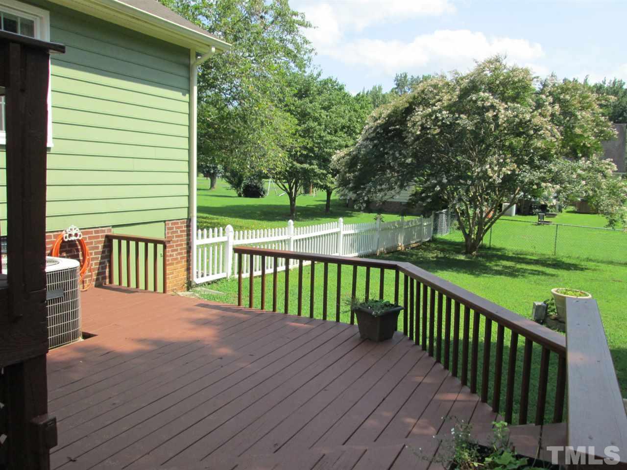 7001 Kiger Road Rougemont, NC 27572 - Photo 20 of 25 a view of a deck with a yard